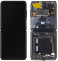 Samsung Galaxy Z Flip F700N - LCD Kijelző + Érintőüveg + Keret (Thom Browne Edition) - GH82-22215C Genuine Service Pack, Thom Browne Edition