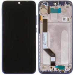 Xiaomi Redmi Note 7 - LCD Kijelző + Érintőüveg + Keret (Neptune Blue) - 5610100140C7, 561010020033, 561010034033 Genuine Service Pack, Neptune Blue