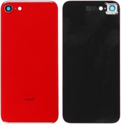 Apple iPhone 8 - Hátsó Ház Üveg + Hátlapi Kameralencse Üveg (Red), Red