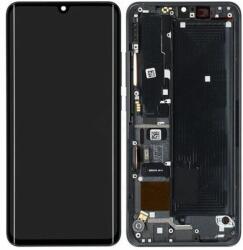 Xiaomi Mi Note 10 Lite - LCD Kijelző + Érintőüveg + Keret (Midnight Black) - 5600040F4L00 Genuine Service Pack, Midnight Black