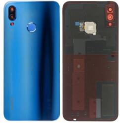 Huawei P20 Lite - Akkumulátor fedőlap + Ujjlenyomat-olvasó (Klein Blue) - 02351VTV, 02351VNU Genuine Service Pack, Blue