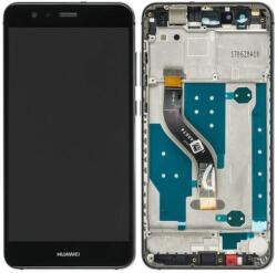 Huawei P10 lite - LCD Kijelző + Érintőüveg + Keret (Graphite Black) TFT, Graphite Black