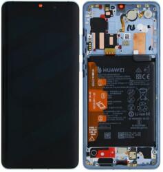 Huawei P30 Pro - LCD Kijelző + Érintőüveg + Keret + Akkumulátor (Breathing Crystal) - 02352PGH Genuine Service Pack, Aurora Light