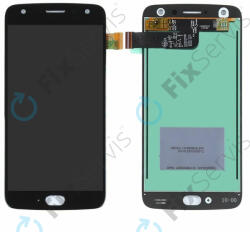 Motorola Moto X4 XT1900 - LCD Kijelző + Érintőüveg (Black) TFT, Black