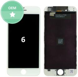 Apple iPhone 6 - LCD Kijelző + Érintőüveg + Keret (White) TFT, White