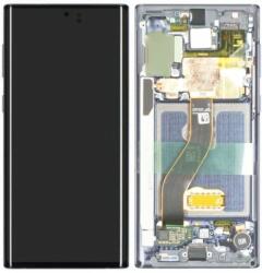 Samsung Galaxy Note 10 - LCD Kijelző + Érintőüveg + Keret (Aura Glow) - GH82-20817C, GH82-20818C Genuine Service Pack, Aura Glow