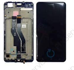 ASUS Zenfone 3 Zoom S ZE553KL (Z01HDA) - LCD Kijelző + Érintőüveg + Keret (Navy Black) - 90AZ01H3-R20020, 90AZ01H3-R20010 Genuine Service Pack, Black