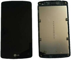 LG F60 D390N - LCD Kijelző + Érintőüveg + Keret (Black) TFT, Black