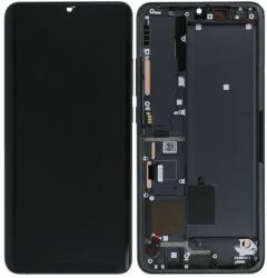 Xiaomi Mi Note 10, Mi Note 10 Pro - LCD Kijelző + Érintőüveg + Keret (Midnight Black) - 56000300F400 Genuine Service Pack, Midnight Black