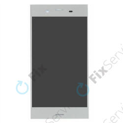 Sony Xperia XZ1 G8341 - LCD Kijelző + Érintőüveg (Silver) TFT, Silver