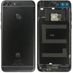 Huawei P Smart FIG-L31 - Akkumulátor fedőlap + Ujjlenyomat-olvasó (Black) - 02351TEF, 02351STS, 02352NCC Genuine Service Pack, Black
