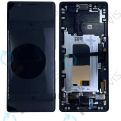 Sony Xperia 5 - LCD Kijelző + Érintőüveg + Keret (Black) - 1319-9383 Genuine Service Pack, Black