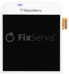 BlackBerry Classic Q20 - LCD Kijelző + Érintőüveg (White) TFT, Fekete
