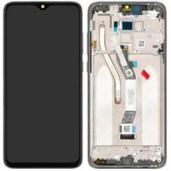 Xiaomi Redmi Note 8 Pro - LCD Kijelző + Érintőüveg + Keret (Mineral Grey) - 56000500G700, 5601100040B6 Genuine Service Pack, Mineral Grey