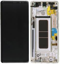 Samsung Galaxy Note 8 N950F - LCD Kijelző + Érintőüveg + Keret (Maple Gold) - GH97-21065D, GH97-21066D Genuine Service Pack, Maple Gold