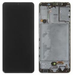 Samsung Galaxy A31 A315F - LCD Kijelző + Érintőüveg + Keret (Prism Crush Black) - GH82-22905A, GH82-22761A, GH82-24406A, GH82-24455A Genuine Service Pack, Prism Crush Black