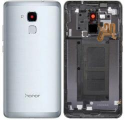 Huawei Honor 7 Lite Dual (NEM-L21) - Akkumulátor Fedőlap + Ujjlenyomat Érzékelő ujj (Silver), Silver