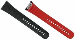 Samsung Gear Fit 2 Pro SM-R365 - Csavar heveder (Fekete-Piros) - GH98-41595A Genuine Service Pack, Black / Red