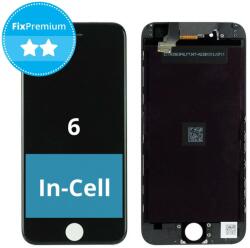 Apple iPhone 6 - LCD Kijelző + Érintőüveg + Keret (Black) In-Cell FixPremium, Black