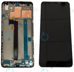 Xiaomi Mi Max 3 - LCD Kijelző + Érintőüveg + Keret (Black) - 560610042033 Genuine Service Pack, Black