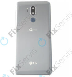 LG G710EM G7 ThinQ - Akkumulátor Fedőlap + Ujjlenyomat Érzékelő ujj (New Platinum Gray) - ACQ90241013 Genuine Service Pack, Grey