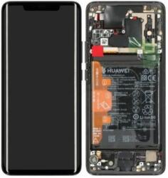 Huawei Mate 20 Pro - LCD Kijelző + Érintőüveg + Keret + Akkumulátor (Black Leather) - 02352GTH Genuine Service Pack, Black Leather