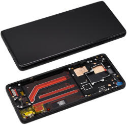 OnePlus 8 Pro - LCD Kijelző + Érintőüveg + Keret (Onyx Black) - 1091100167 Genuine Service Pack, Black