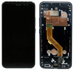 HTC U11 - LCD Kijelző + Érintőüveg + Keret (Brilliant Black) - 80H02105-01 Genuine Service Pack, Black