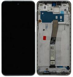 Xiaomi Redmi Note 9 Pro - LCD Kijelző + Érintőüveg + Keret (Interstellar Grey) - 560003J6B200 Genuine Service Pack, Interstellar Grey