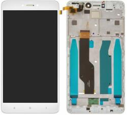 Xiaomi Redmi Note 4 SD Global, Redmi Note 4X - LCD Kijelző + Érintőüveg + Keret (White) TFT, White