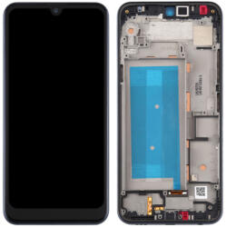 LG Q60 X525 - LCD Kijelző + Érintőüveg + Keret (Blue) Single Sim TFT, Blue