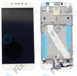 ASUS Zenfone 4 Selfie Pro ZD552KL - LCD Kijelző + Érintőüveg + Keret (White) - 90AZ01M4-R20010 Genuine Service Pack, White