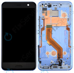 HTC U11 - LCD Kijelző + Érintőüveg + Keret (Blue) TFT, Blue