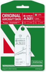 Aviationtag Alitalia - Airbus A321 - I-BIXN White