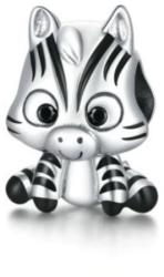 Ékszerkirály Ezüst charm, zebra (1005001620901661)