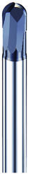 DHF 6mm gömbvégű 2 élű L75mm aláköszörült szárú HSC maró 65HRC-ig - DHF - UOB0602M