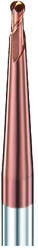 DHF 3mm gömbvégű 2 élű kúposszárú 0, 5°-os L100mm maró 55HRC-ig - DHF - UPB0305
