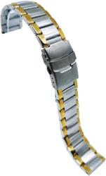 Bratara ceas metalica - Bicolora (Argintii + Auriu) - 18mm, 20mm, 22mm - WZ4301 (WZ4301)