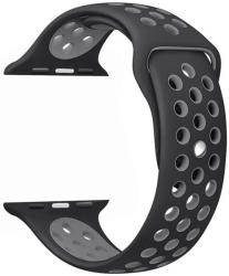 4wrist Szilikon szíj Apple Watch - Fekete/Szürke 42/44/45 mm