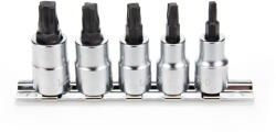 Laser Tools Rátűzőkulcs készlet 3/8" MTS Mortorq Spiral 4 ágú Bit fej készlet MTS0-MTS4 (LAS-6768)