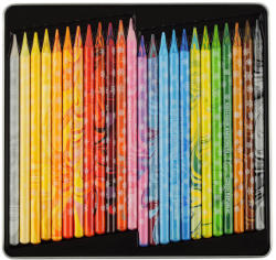 KOH-I-NOOR Creioane colorate multicolore fara lemn KOH-I-NOOR Magic 3 in 1 Progresso 8774, 24 buc/set