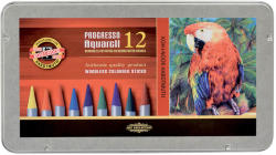 KOH-I-NOOR Creioane colorate acuarela, fara lemn KOH-I-NOOR Progresso Aquarell 8782, 12 buc/set