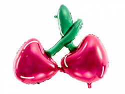 PartyDeco Balon din folie - cireșe 88x73cm