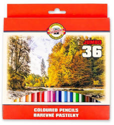 KOH-I-NOOR Creioane colorate KOH-I-NOOR Jumbo 3385, 36 buc/set