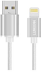  Adatkábel: Lumann - Lightning / USB ezüst adatkábel 1m