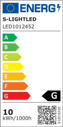 S-LIGHTLED SL-3528WU120 S-LIGHTLED LED szalag 120LED/m IP54 szilikon 24V 2700K (LED1012452)