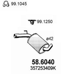 ASSO Toba esapamet intermediara ASSO 58.6040 - automobilus