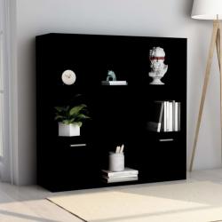 vidaXL Bibliotecă, negru, 98 x 30 x 98 cm, PAL (801117) Biblioteca