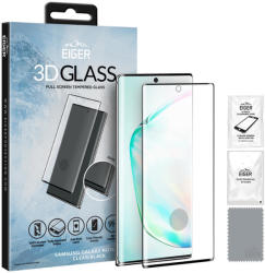 Eiger Folie Sticla Curbata 3D Samsung Galaxy Note 10 Clear Black (0.33mm, 9H, curved, oleophobic) (EGSP00534) - pcone