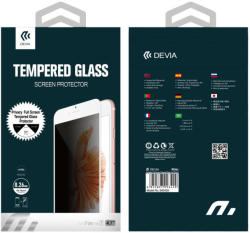 DEVIA Folie Sticla Privacy Full iPhone 8 / 7 White (0.26mm, 9H) (DVPVFIPH8WH) - vexio